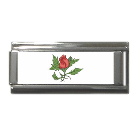 flowerrose18599 Superlink Italian Charm (9mm) from ArtsNow.com Front