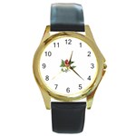flowerrose18599 Round Gold Metal Watch