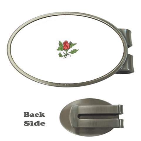 flowerrose18599 Money Clip (Oval) from ArtsNow.com Front