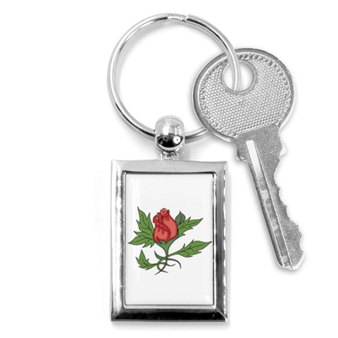 flowerrose18599 Key Chain (Rectangle) from ArtsNow.com Front