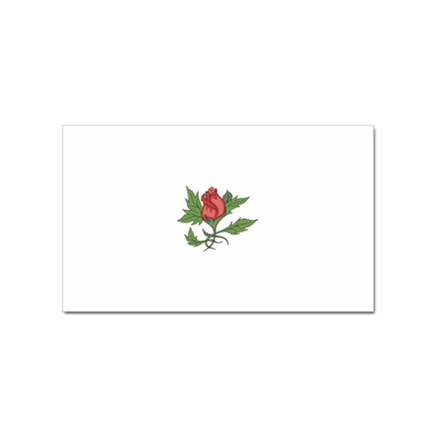 flowerrose18599 Sticker (Rectangular) from ArtsNow.com Front