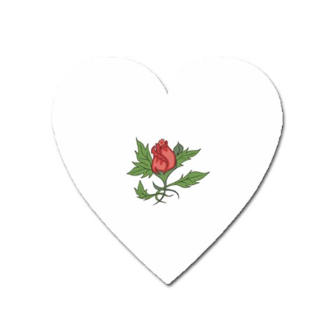 flowerrose18599 Magnet (Heart) from ArtsNow.com Front