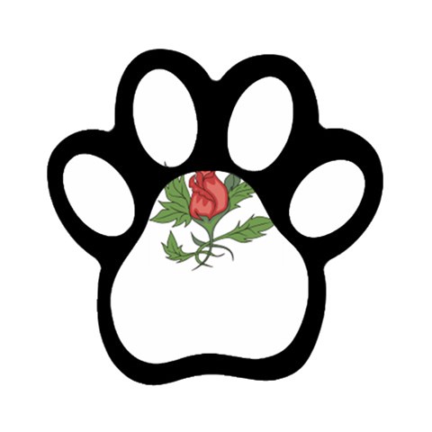 flowerrose18599 Magnet (Paw Print) from ArtsNow.com Front