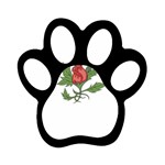 flowerrose18599 Magnet (Paw Print)