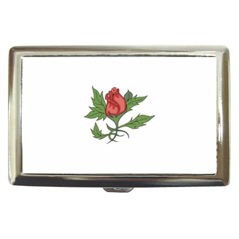 flowerrose18599 Cigarette Money Case from ArtsNow.com Front