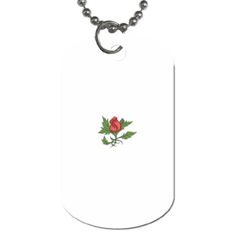 flowerrose18599 Dog Tag (Two Sides) from ArtsNow.com Front