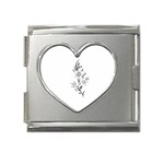 flowers3070 Mega Link Heart Italian Charm (18mm)