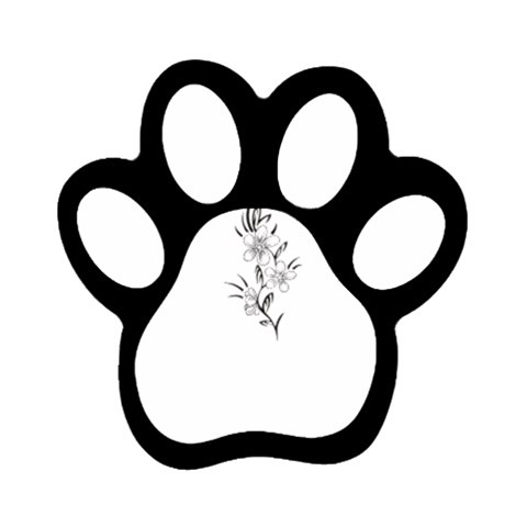 flowers3070 Magnet (Paw Print) from ArtsNow.com Front