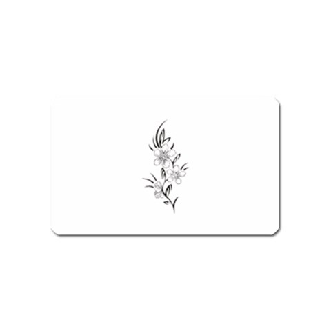 flowers3070 Magnet (Name Card) from ArtsNow.com Front
