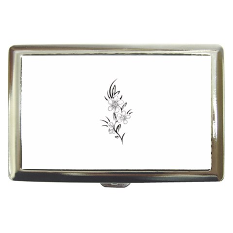 flowers3070 Cigarette Money Case from ArtsNow.com Front