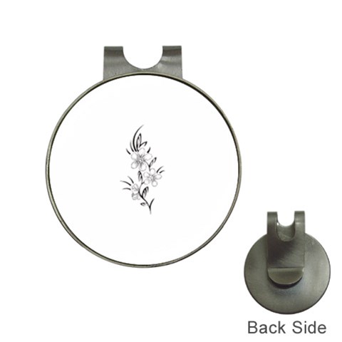 flowers3070 Golf Ball Marker Hat Clip from ArtsNow.com Front