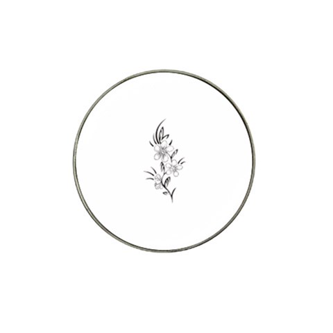 flowers3070 Hat Clip Ball Marker (4 pack) from ArtsNow.com Front