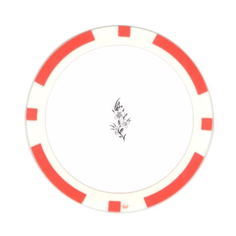 flowers3070 Poker Chip Card Guard from ArtsNow.com Front