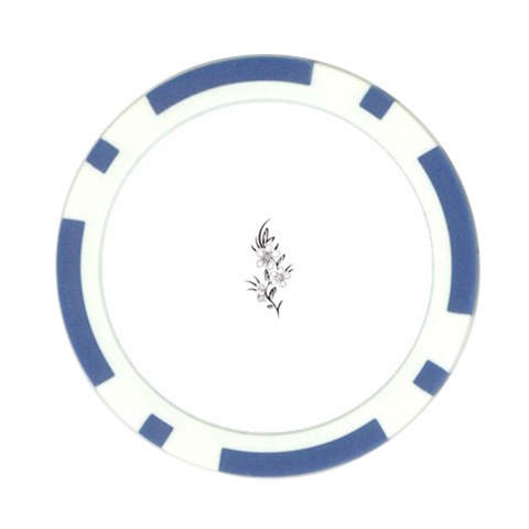 flowers3070 Poker Chip Card Guard from ArtsNow.com Front