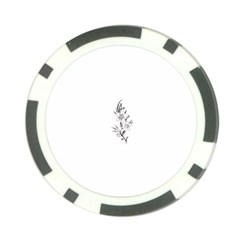 flowers3070 Poker Chip Card Guard from ArtsNow.com Front