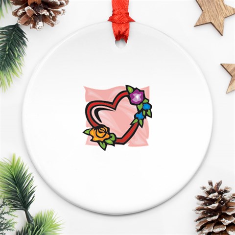 heart1754 Ornament (Round) from ArtsNow.com Front