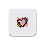 heart1754 Rubber Coaster (Square)