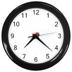 heart1754 Wall Clock (Black)
