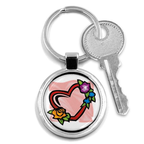 heart1754 Key Chain (Round) from ArtsNow.com Front