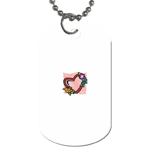 heart1754 Dog Tag (One Side) from ArtsNow.com Front