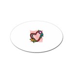 heart1754 Sticker Oval (10 pack)