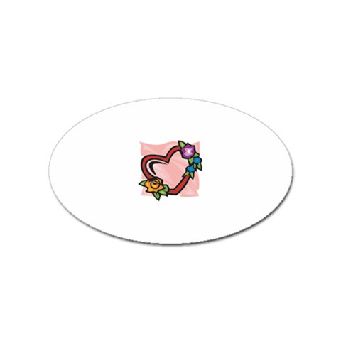 heart1754 Sticker Oval (100 pack) from ArtsNow.com Front