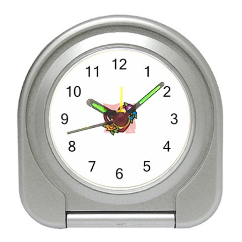 heart1754 Travel Alarm Clock from ArtsNow.com Front
