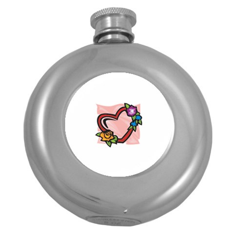 heart1754 Hip Flask (5 oz) from ArtsNow.com Front