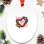 heart1754 Oval Ornament (Two Sides)