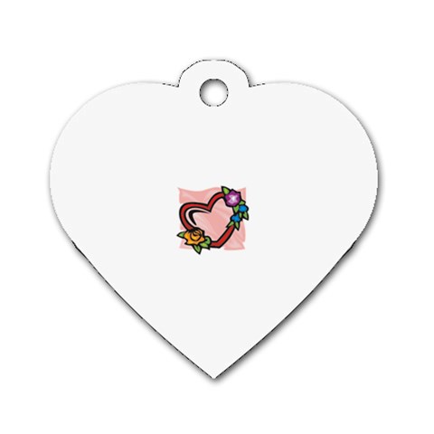 heart1754 Dog Tag Heart (Two Sides) from ArtsNow.com Front