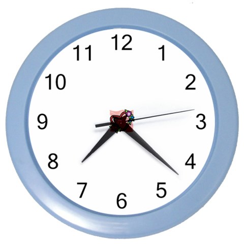 heart1754 Color Wall Clock from ArtsNow.com Front