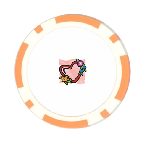 heart1754 Poker Chip Card Guard from ArtsNow.com Front