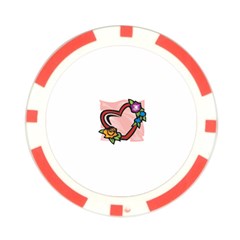 heart1754 Poker Chip Card Guard from ArtsNow.com Front