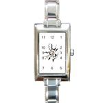 heart1497 Rectangular Italian Charm Watch