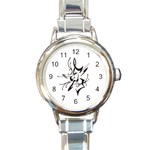heart1497 Round Italian Charm Watch