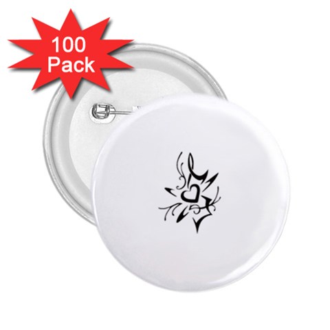 heart1497 2.25  Button (100 pack) from ArtsNow.com Front