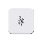 heart1497 Rubber Square Coaster (4 pack)