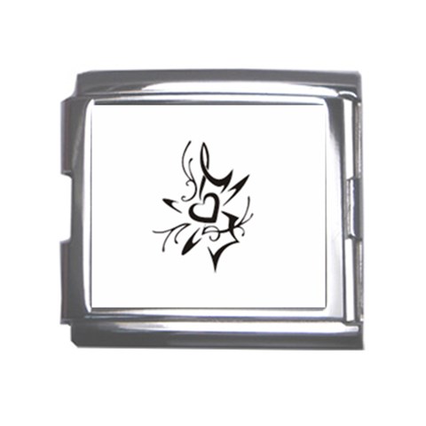 heart1497 Mega Link Italian Charm (18mm) from ArtsNow.com Front