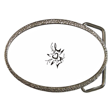 heart1497 Belt Buckle from ArtsNow.com Front