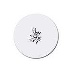 heart1497 Rubber Round Coaster (4 pack)