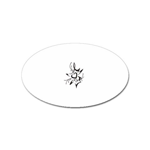 heart1497 Sticker (Oval) from ArtsNow.com Front