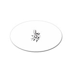 heart1497 Sticker Oval (100 pack)