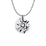 heart1497 1  Button Necklace