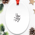 heart1497 Oval Ornament (Two Sides)