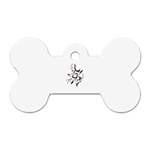 heart1497 Dog Tag Bone (One Side)