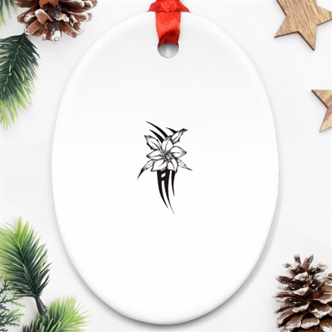 flowertribal5743 Ornament (Oval) from ArtsNow.com Front