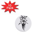 flowertribal5743 1  Mini Button (10 pack) 