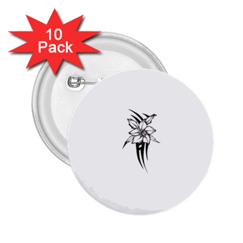 flowertribal5743 2.25  Button (10 pack) from ArtsNow.com Front