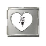 flowertribal5743 Mega Link Heart Italian Charm (18mm)