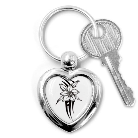 flowertribal5743 Key Chain (Heart) from ArtsNow.com Front